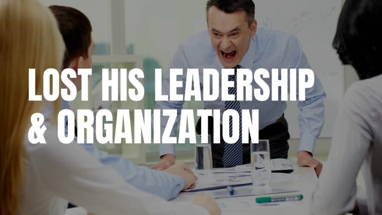 Lost leadership and organization