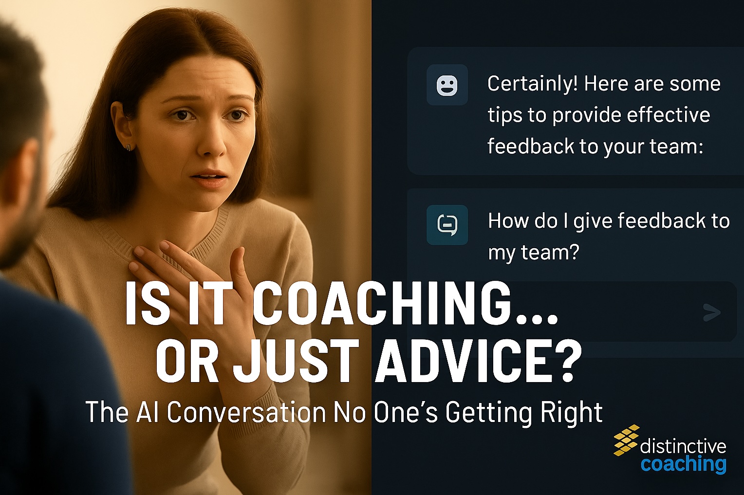 Real Coaching vs AI Advice: What Leaders Must Know